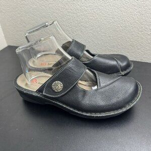 Berkemann Women's Black Leather‎ Mary Jane Comfort Shoes Size 7.5